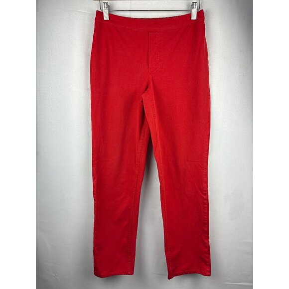 Isaac Mizrahi Live! Red Womens Pants 6P Cotton/Rayon/Spandex Blend - Picture 2 of 6